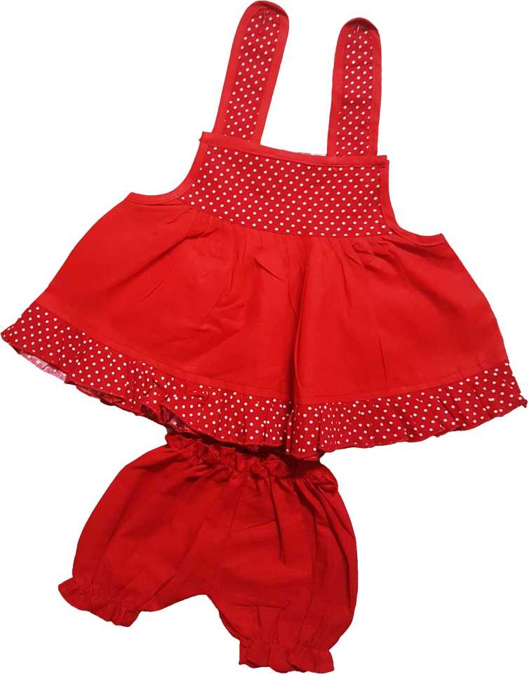 Baby Girls Casual Dress Pant  (Red)