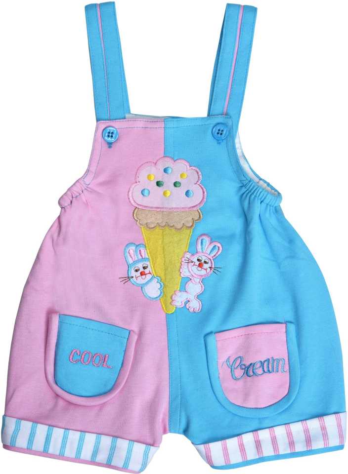 Romper For Boys &amp; Girls Striped Cotton Blend