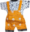 Dungaree For Baby Boys &amp; Baby Girls Printed Cotton Blend
