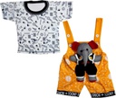 Dungaree For Baby Boys &amp; Baby Girls Printed Cotton Blend