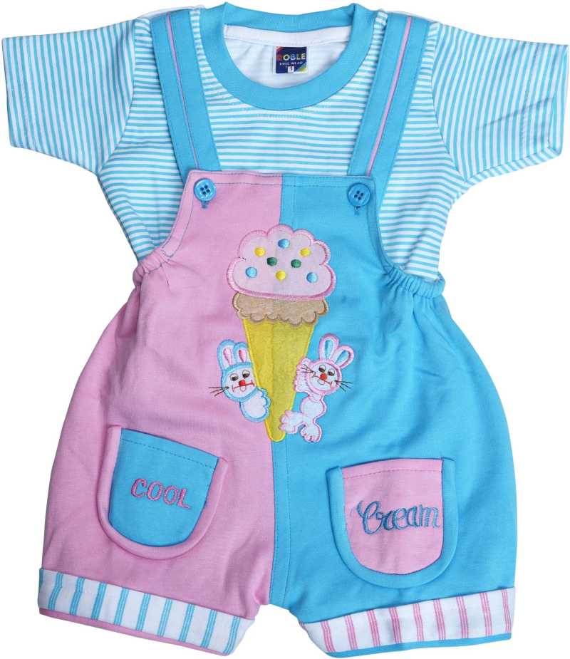 Romper For Boys &amp; Girls Striped Cotton Blend