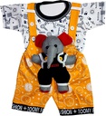 Dungaree For Baby Boys & Baby Girls Printed Cotton Blend